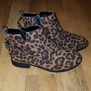 GIRLS CHEETA PRINT BOOTS